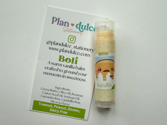 all natural pan dulce flavored lip balm chapstick
cute kawaii lip balm chapstick
pan dulce lip balm
cafecito chapstick
latina owned
plan dulce
cafecito y pan
 bolillo 