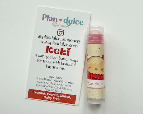 all natural pan dulce flavored lip balm chapstick
cute kawaii lip balm chapstick
pan dulce lip balm
cafecito chapstick
latina owned
plan dulce
cafecito y pan
Kekito 