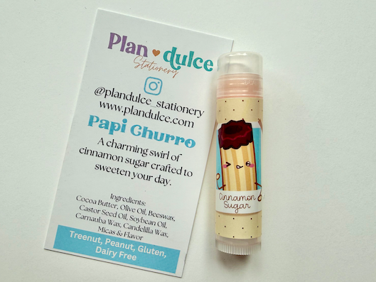 all natural pan dulce flavored lip balm chapstick
cute kawaii lip balm chapstick
pan dulce lip balm
cafecito chapstick
latina owned
plan dulce
cafecito y pan
churro 